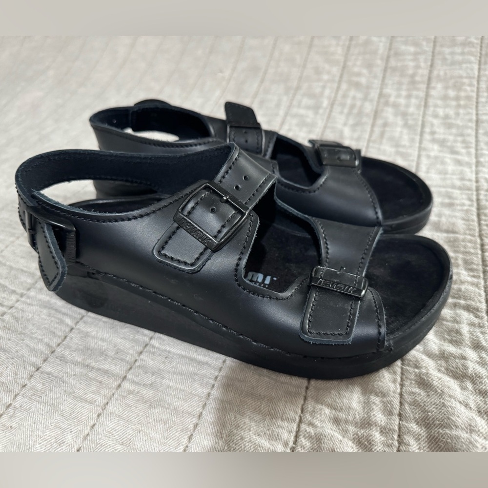 Tatami by Birkenstock Black Sandals Newalk Size Ladies 8 39- 5 1/2